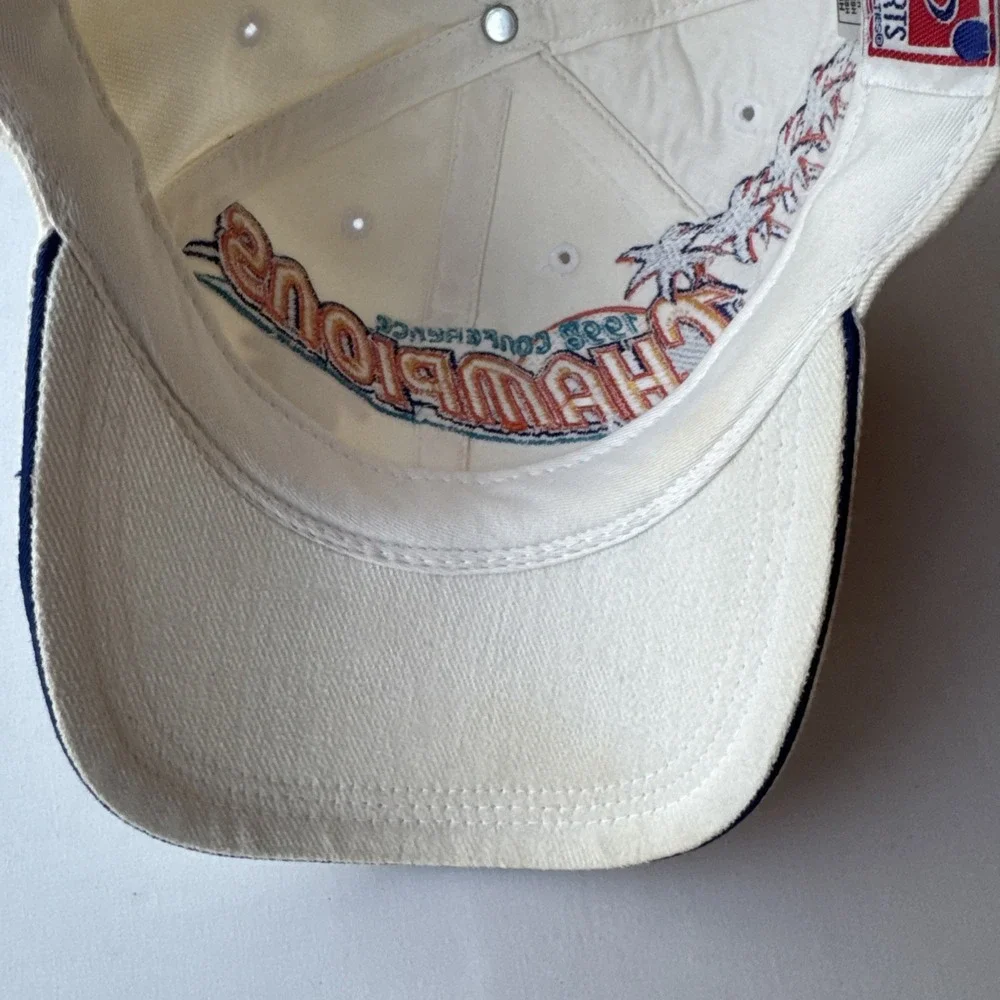 Vintage 1998 Atlanta Falcons NFL Conf. Champs Adjustable Strap Baseball Cap Hat